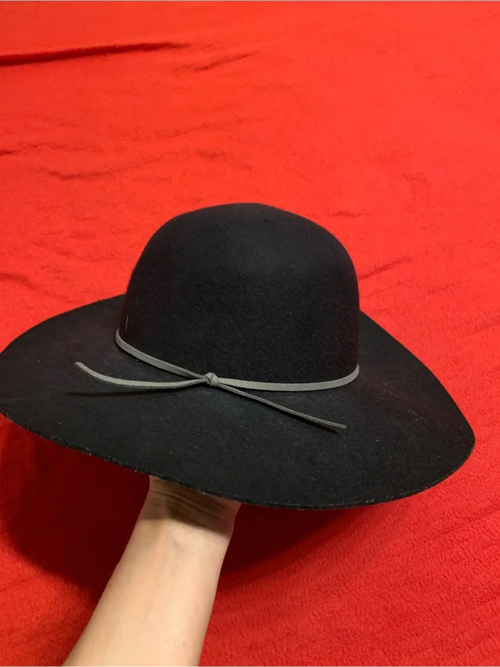 Vintage San Diego Hat Company Felted Wool Floppy Fedora Hat Black - Picture 8 of 16